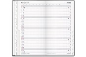 Kalenteri - Mayland Index Planner månedskalender mørkegrå PP-plast 2027 - 27090050