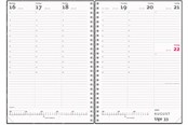 Kalenteri - Mayland A5 ugekalender højformat matsort genbrugskarton 2027 - 27200500