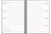 Kalenteri - Mayland A6 ugekalender tværformat matsort genbrugskarton 2027 - 27201220