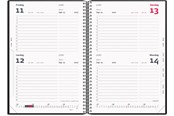 Kalenteri - Mayland 2-dages-kalender sort PP-plast 2027 - 27205000