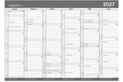 Kalenteri - Mayland Basic kontorkalender m/whiteboard-funktion A2 2027 - 27268800