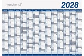 Kalenteri - Mayland Kæmpekalender 1x13 mdr. PP-plast rør 2028 - 28065000