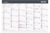 Kalenteri - Mayland Kontorkalender Moderne A3 2027 - 27063100