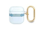 Puhelin - Muut lisävarusteet - GUESS GUA2HHTSB AirPods cover blue/blue Strap Collection - 3666339047108