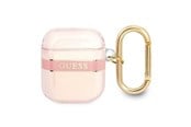 Puhelin - Muut lisävarusteet - GUESS GUA2HHTSP AirPods cover pink/pink Strap Collection - 3666339047078