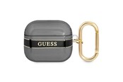 Puhelin - Muut lisävarusteet - GUESS GUA3HHTSK AirPods 3 cover black/black Strap Collection - 3666339047061