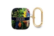 Puhelin - Muut lisävarusteet - GUESS GUA2HHFLB AirPods cover blue/blue Flower Strap Collection - 3666339041878