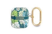 Puhelin - Muut lisävarusteet - GUESS GUA2HHFLN AirPods cover green/green Flower Strap Collection - 3666339041885
