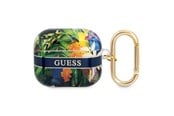 Puhelin - Muut lisävarusteet - GUESS GUA3HHFLB AirPods 3 cover blue/blue Flower Strap Collection - 3666339047290