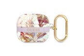 Puhelin - Muut lisävarusteet - GUESS GUA3HHFLU AirPods 3 cover purple/purple Flower Strap Collection - 3666339047351