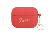 Puhelin - Muut lisävarusteet - GUESS GUAPLSCHSR AirPods Pro cover red/red Silicone Charm Heart Collection - 3666339039103