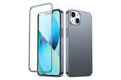 Puhelin - Kannet ja kotelot - Joyroom 360 Full Case front and back cover for iPhone 13 + tempered glass screen protector grey (JR-BP927 tranish) - 6941237161567