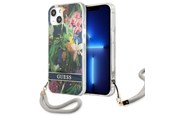 Puhelin - Kannet ja kotelot - GUESS GUHCP13SHFLSB iPhone 13 mini 5.4" blue/blue hardcase Flower Strap - 3666339040437