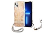 Puhelin - Kannet ja kotelot - GUESS GUHCP13SHFLSD iPhone 13 mini 5.4" gold/gold hardcase Flower Strap - 3666339040512