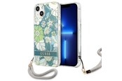 Puhelin - Kannet ja kotelot - GUESS GUHCP13SHFLSN iPhone 13 mini 5.4" green/green hardcase Flower Strap - 3666339040475
