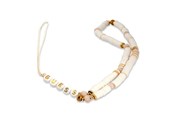 Puhelin - Muut lisävarusteet - GUESS pendant GUSTPEAW Phone Strap white/white Heishi Beads - 3666339048303