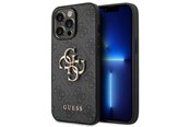 Puhelin - Kannet ja kotelot - GUESS 4G Big Metal Logo Case for iPhone 14 Pro - Gray - 3666339066260