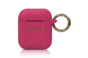 Puhelin - Muut lisävarusteet - GUESS GUACCSILGLFU AirPods cover fuchsia / fuchsia Silicone Glitter - 3700740463819
