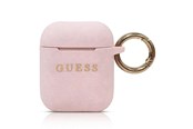 Puhelin - Muut lisävarusteet - GUESS GUACCSILGLLP AirPods cover light pink / pink Silicone Glitter - 3700740463802
