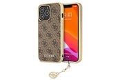 Puhelin - Kannet ja kotelot - GUESS GUHCP13LGF4GBR iPhone 13 Pro / 13 6.1 "brown / brown hardcase 4G Charms Collection - 3666339033453