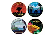 Fanituotteet - FaNaTtik - Sonic The Hedgehog – Set of 4 Location Coasters - Ravintolavaunu - SEG-SON09
