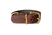 Koirat - Timely TEXAS Kaulapanta Tummanruskea 20 mm. / 30 cm. - 5907784919557