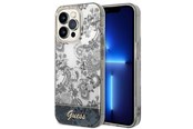 Puhelin - Kannet ja kotelot - GUESS GUHCP14LHGPLHG iPhone 14 Pro 6.1" grey/grey hardcase Porcelain Collection - 3666339090722