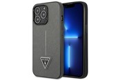 Puhelin - Kannet ja kotelot - GUESS GUHCP14LPSATLG iPhone 14 Pro 6.1 "silver / silver hardcase SaffianoTriangle Logo - 3666339065461