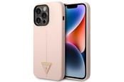 Puhelin - Kannet ja kotelot - GUESS GUHCP14LSLTGP iPhone 14 Pro 6.1" pink/pink hardcase Silicone Triangle - 3666339065942