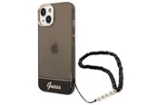 Puhelin - Kannet ja kotelot - GUESS GUHCP14MHGCOHK iPhone 14 Plus 6.7 "black / black hardcase Translucent Pearl Strap - 3666339064174