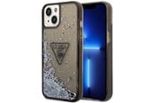 Puhelin - Kannet ja kotelot - GUESS GUHCP14MLFCTPK iPhone 14 Plus 6.7" black/black hardcase Liquid Glitter Palm Collection - 3666339064655