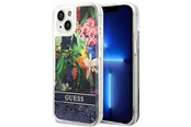 Puhelin - Kannet ja kotelot - GUESS GUHCP14MLFLSB iPhone 14 Plus 6.7 "blue / blue hardcase Flower Liquid Glitter - 3666339066093
