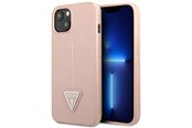 Puhelin - Kannet ja kotelot - GUESS GUHCP14MPSATLP iPhone 14 Plus 6.7 "pink / pink hardcase SaffianoTriangle Logo - 3666339065492