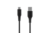 USB kaapelit - FIXED USB-A to USB-C Silicone cable - 0.3m - Black - FIXDLS-AC03-BK
