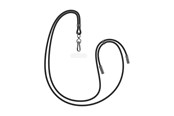 USB kaapelit - FIXED Neck Cable USB-C/C PD 60W - 1.6m - Black - FIXDN-BK
