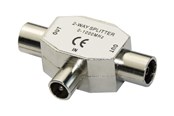 Kaapelihyllyt, Kaapelisukat & Kaapelisiteet - Deltaco - splitter for radio - 2-way fully shielded - R00150040