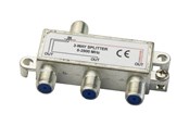 Kaapelihyllyt, Kaapelisukat & Kaapelisiteet - Deltaco - splitter - 3-way F-connectors DC pass Class A - R00150042