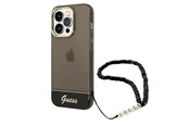 Puhelin - Kannet ja kotelot - GUESS GUHCP14XHGCOHK iPhone 14 Pro Max 6.7 "black / black hardcase Translucent Pearl Strap - 3666339064198