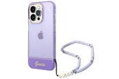 Puhelin - Kannet ja kotelot - GUESS GUHCP14XHGCOHU iPhone 14 Pro Max 6.7" purple/purple hardcase Translucent Pearl Strap - 3666339064235