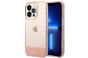 Puhelin - Kannet ja kotelot - GUESS Translucent iPhone 14 Pro Max 6.7" Case - Pink - 3666339088378