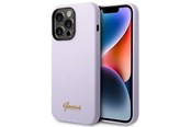 Puhelin - Kannet ja kotelot - GUESS GUHCP14XSLSMU iPhone 14 Pro Max 6.7" purple/purple hard case Silicone Vintage Gold Logo - 3666339064990