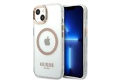 Puhelin - Kannet ja kotelot - GUESS GUHMP13MHTRMD iPhone 13 6.1 "gold / gold hard case Metal Outline Magsafe - 3666339057145