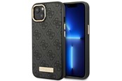 Puhelin - Kannet ja kotelot - GUESS GUHMP14MU4GPRK iPhone 14 Plus 6.7 "black / black hard case 4G Logo Plate MagSafe - 3666339069872