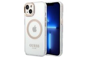 Puhelin - Kannet ja kotelot - GUESS GUHMP14SHTRMD iPhone 14 6.1 "gold / gold hard case Metal Outline Magsafe - 3666339069704