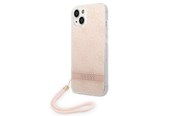 Puhelin - Kannet ja kotelot - GUESS GUOHCP14MH4STP iPhone 14 Plus 6.7 "pink / pink hardcase 4G Print Strap - 3666339093884