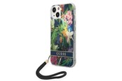 Puhelin - Kannet ja kotelot - GUESS GUOHCP14MHFLSB iPhone 14 Plus 6.7 "blue / blue hardcase Flower Strap - 3666339093969