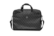 Laukut - GUESS Saffiano 4G Triangle Logo bag for a 16'' laptop - black - 3666339051099