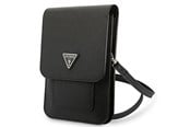 Laukut - GUESS Handbag GUWBSATMBK black / black Saffiano Triangle - 3666339050498