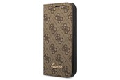 Puhelin - Kannet ja kotelot - GUESS GUBKP14XHG4SHW iPhone 14 Pro Max 6.7 "brown / brown book 4G Vintage Gold Logo - 3666339083236