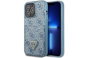 Puhelin - Kannet ja kotelot - GUESS 4G Triangle Logo Cardslot Case for iPhone 13 Pro / 13 - Blue - 3666339047788